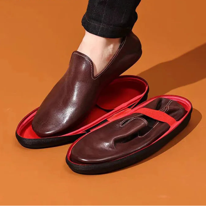 SALVATORE Voyage – Foldable Leather Loafers