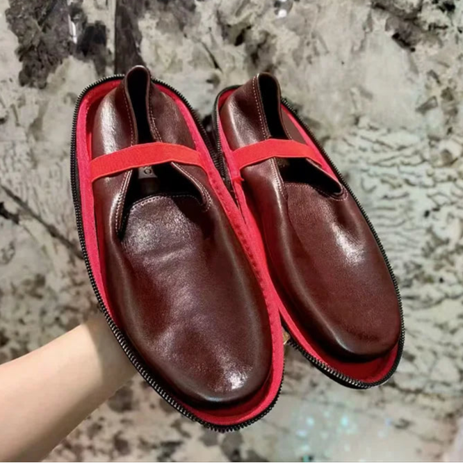 SALVATORE Voyage – Foldable Leather Loafers