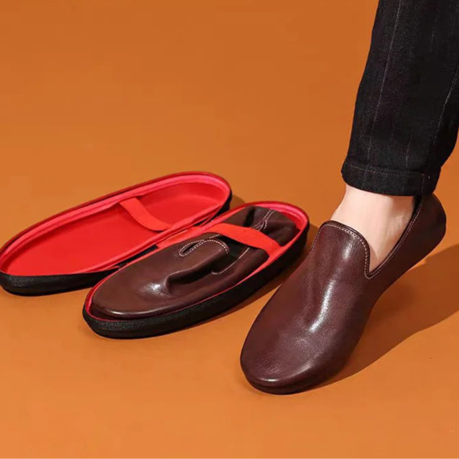 SALVATORE Voyage – Foldable Leather Loafers