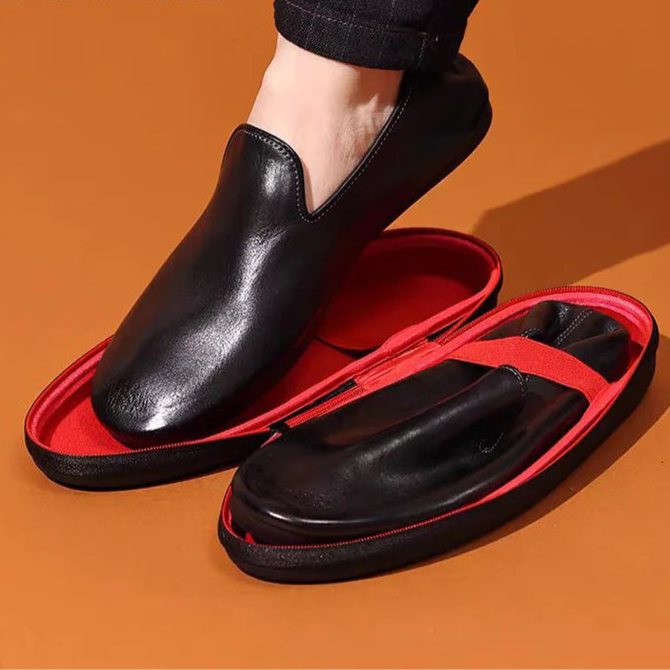SALVATORE Voyage – Foldable Leather Loafers